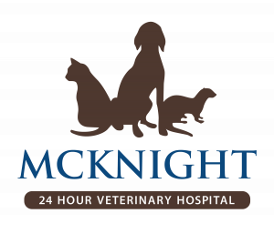 Logo of McKnight 24 hour animal hospital in Calgary, Alberta